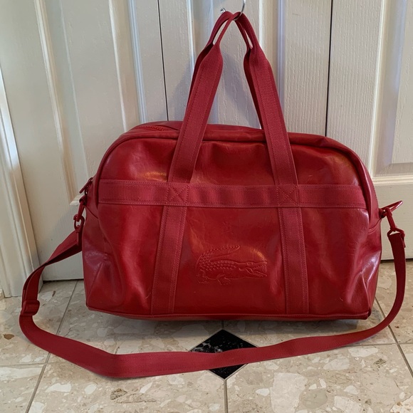 Red Lacoste Sport Bag Retro - Picture 5 of 13